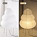 Buovikalo Noguchi Lamp, Wabi-Sabi Paper Floor Lamp, Dimmable Japanese Rice Paper Lantern, Akari Floor Lamp with 3 Color, Japan Lamp for Living Room, Bedroom or Desktop
