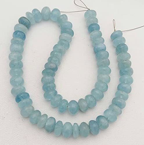 Perles en milky aqua naturelles de 8mm pour assembler vos bracelets d'été bohèmes chic