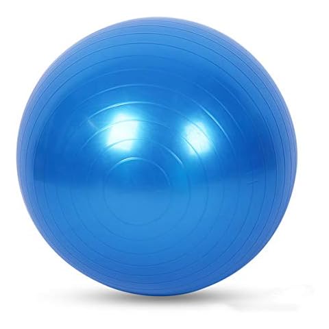 Exercise Ball for Yoga, Fitness, Balance Stability, Extra Thick Professional Grade Balance & Stability Ball - Anti Burst, Workout Program 2020 (Blue, 45cm) Cover