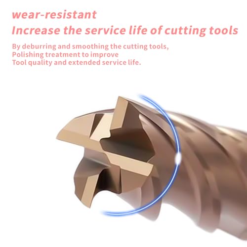 Image of Carbide Square End Mills-4 Flute HRC65 TiSiN Coated,for Milling Alloy Steels, Hardened Steel, Metal etc.1 Pcs D3x50mm