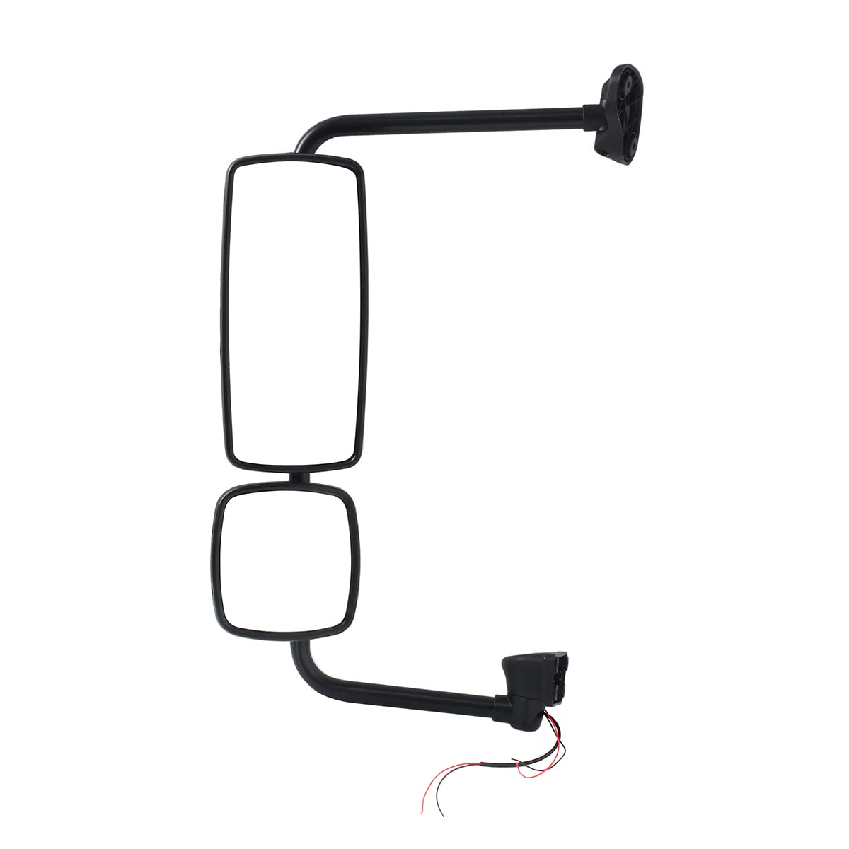 SHINJEW Black Door Mirror Assembly with Arm Fit for Freightliner  