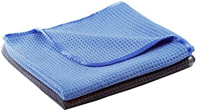 Glart 2-Piece Set of Microfibre Cloths for Gleaming Kitchens, Microfibre Cloth Kitchen Cupboard Doors Lacquered Surface Cleaner, Kitchen Towel, 40 x 40 cm