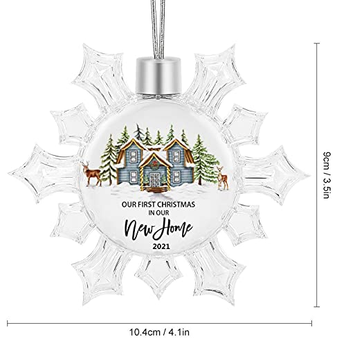 Igoga Sports F36-SDGJ_9X10.5CM-41 Our First Christmas In Our New Home 2021 Ornament Decoration thumb #1