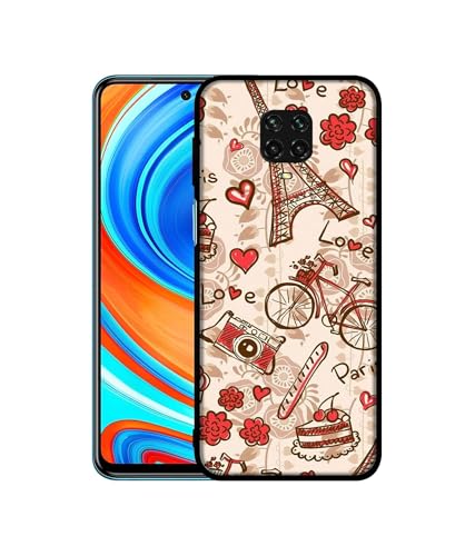 Image of Vintage Paris Design Premium 2D Printed Metal Back Case Cover for Mi Redmi Note 9 Pro /Note 9 Pro Max /Poco M2 Pro