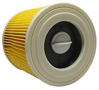 Purezo Paper Cartridge/Air Dust Filter for Karcher Vacuum Cleaner WD3, MV3, WD 3.200 and A 2504 (Yellow)
