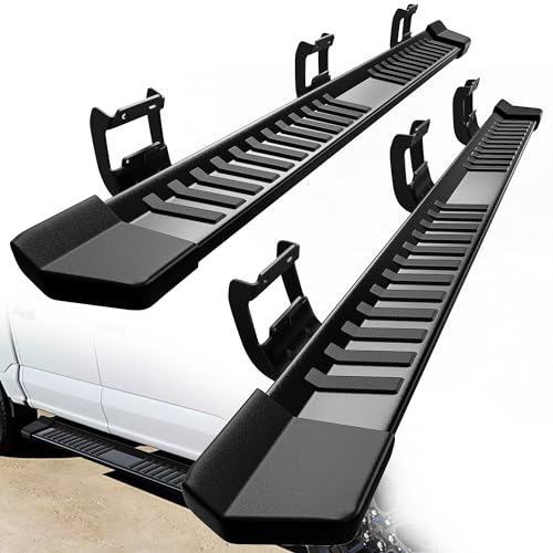 YITAMOTOR 6 Inches Running Boards Replacement for 2015-2026 Ford F150 SuperCrew Cab 2017-2026 F250 F350 Crew Cab Side Steps Textured Black Nerf Bars
