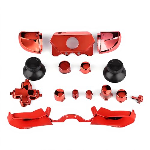 Image of Controller Mods, Thumbsticks ABXY Buttons Replacement Parts for One One S X Controller(Red)