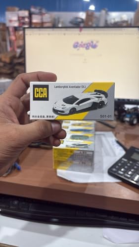Image of CCA 1:64 Lamborghini Aventador SVJ Collection Cool Car Series 3+ Years (White)