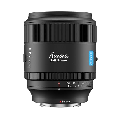 SIRUI Aurora 85mm F1.4 Full Frame Auto Focus Lens, Telephoto Prime Portrait Lens for E Mount Cameras FX3, FX6, A7 Series, A7R Series, A7S Series, A9, ZV-E1