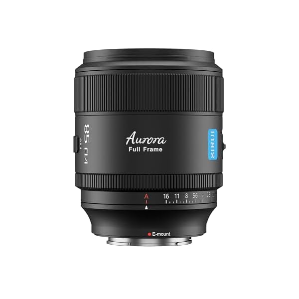 SIRUI Aurora 85mm F1.4 Full Frame Auto Focus Lens, Telephoto Prime Portrait Lens for E Mount Cameras FX3, FX6, A7 Series, A7R Series, A7S Series, A9, ZV-E1