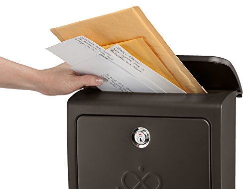 Architectural Mailboxes 2697Rz-10 Bordeaux Locking Wall Mount Mailbox, Small, Rubbed Bronze #TOP6