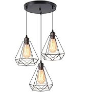 iDEGU 3-светлинни индустриални висящи лампи,...