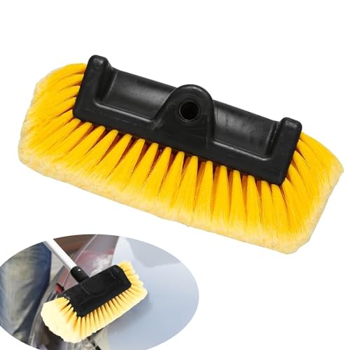FutureHight Juego de cepillos para lavado de autos con cabezal para limpiar vehículos, botes, vehículos terreno o camino, cerdas súper suaves para limpieza sin rayones, montaje universal