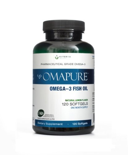 Omapure Pharmaceutical Grade Omega-3 Fish Oil (3 Bottles; 120 Softgels) | Made With Ifos 5-Star Certified Fish Oil - Tested For Purity, Potency, Radiation, And Freshness #TOP2