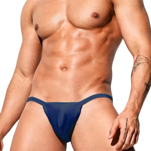 Men's Swim Briefs Low Rise Bikini Thongs Sunbath Contour Pouch Trunks G-Strings Bathing Suit Beachwear3
