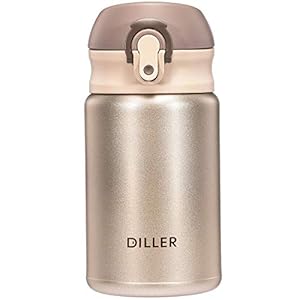 Water Bottle Bottles Flask Women Small Cute 300ml Stainless Steel Metal Insulated Thermal Cold Hot Drink Swater Bottle…