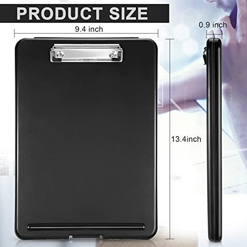 Planchettes à pince pliables format lettre Geyee avec rangement pour bureau | Lot de 24