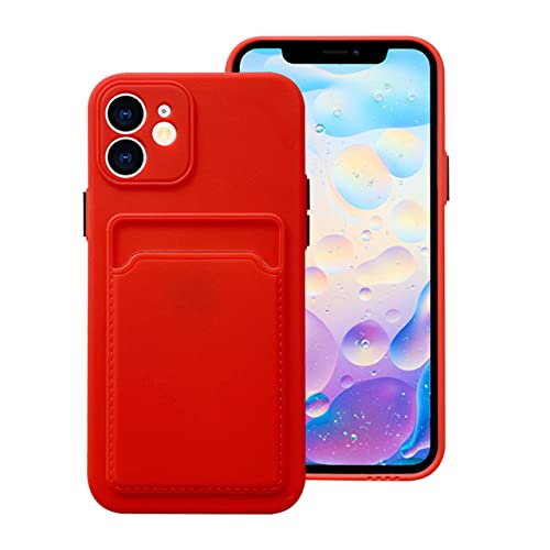 Coque iPhone XS Max souple rouge résolvant le problème oubli portefeuille