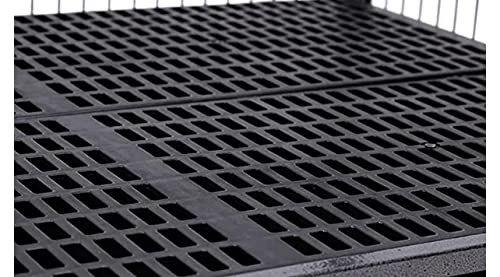 Generic Pisos de Caixa para Cães com Grade de Plástico Resistente Premium - Tapete de Canil Durável