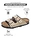 Project Cloud Women's Slide Sandal, Venita, Beige, Genuine Leather, Memory Foam, Cork Footbed, Adjustable Strap, 10 US, Casual, Fashion-Conscious Consumers