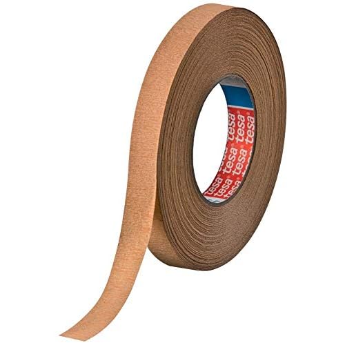 Tesa 04319-00008-00 Kurvenabdeckband Professional hochgekreppt 50mx30mm in gelb-braun