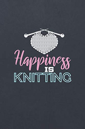Happiness Is Knitting: ~ Blank Wide Ruled with Line for Date Notebooks and Journals (Crochet Knitting Novelty Edition) image 3
