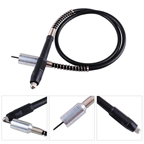 Image of DIY Crafts Pattern No # 2, Black Silver H, 108cm * 2cm for Dremel 3000 4000 Electric Drill Rotary Grinder Tool Attachments Flexible Shaft Fits P (Pattern No # 2, Black Silver H)