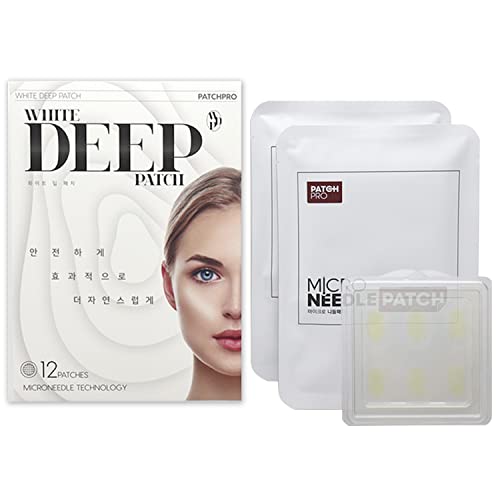 PATCH PRO WHITE DEEP PATCH 12 piezas, microneedle absorbentes contra el Acné, Parches para Espinilla, acné y manchas de la piel, parche de tratamiento facial antiacné