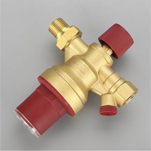 Válvula automática DN15 de latón oro para calefacción y aire acondicionado 4