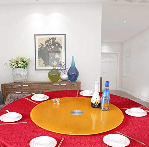 Verre trempé rond doré 10mm CHEWYNP pour plateau de table d'hôtel - 3