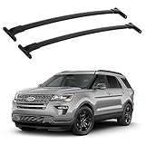 CHEINAUTO Roof Rack Cross Bar Fit for 2016-2019 Ford Explorer, Heavy Duty Steel Ford Explorer Cross Bars for Rooftop Cargo Carrier Bag Basket Kayak Canoe Bike Snowboard