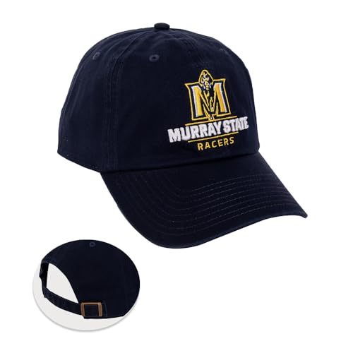 Desert Cactus Murray State University Baseball Hat MSU Racers Brimmed Embroidered Cap Adjustable Cloth Strap Adult (Style A) Blue