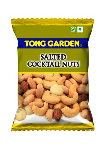 Image of Tong Garden 30Gm Salted Cocktail Nut (Pouch) | Health Dry Fruits Mix | Trail Mix | Healthy Mixed Nuts with Dry Fruits | Almonds | Cashews | Peanuts (Pack of 4)
