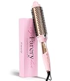 Farery Thermal Brush Extra Long Barrel, 1.5 Inch Hot Curling Wand for Big Bouncy Curls, Non-Blowing Heated Round Brush, Ceramic Curling Wand for Medium & Long Hair, 9 Adjustable Temps, Dual Voltage