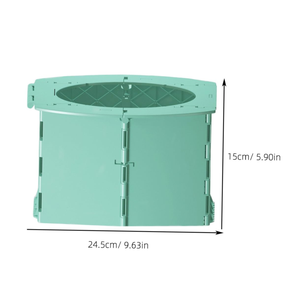 Portable Folding Toilet for Travel Camping Car Training Potty Pp Material
