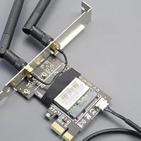 GLOTRENDS WA02 Mini PCIe zu PCIe X1 WiFi Bluetooth Adapter für Mini PCIe WiFi 4/5/6/6e Modul/Coral TPU Modul, mit 3.5-dBi SMA Antennen Kits – Ansicht 6