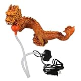 BCOATH Decoración para Dragón de Resina Pequeña Resistente Adorno Colgante para Tanque de Peces Accesorio de Oficina y Decoración para Peceras