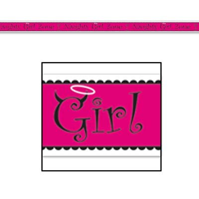 Ruban Naughty Girl Zone Beistle 66131 pour délimiter un espace VIP