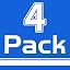 Blue; 4 Pack
