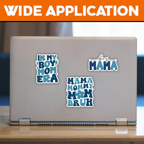 Image of MAIANEY (Set of 3) Funny Boy Mom Stickers 3 inch in My Boy Mom Era Mama Mommy Bruh Mother's Day Waterproof Vinyl Sticker Boy Mama Birthday Gifts Decorations Laptop Water Bottle Kindle Phone Tumbler