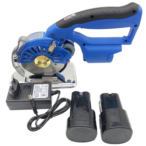 Electric Fabric Rotary Cutter, Adjustable Speed, 100/110/125mm Thickness, Perfect for Multi-Layer Fabric & Leather, Efficient Cutting Machine, Ideal Sewing Tool