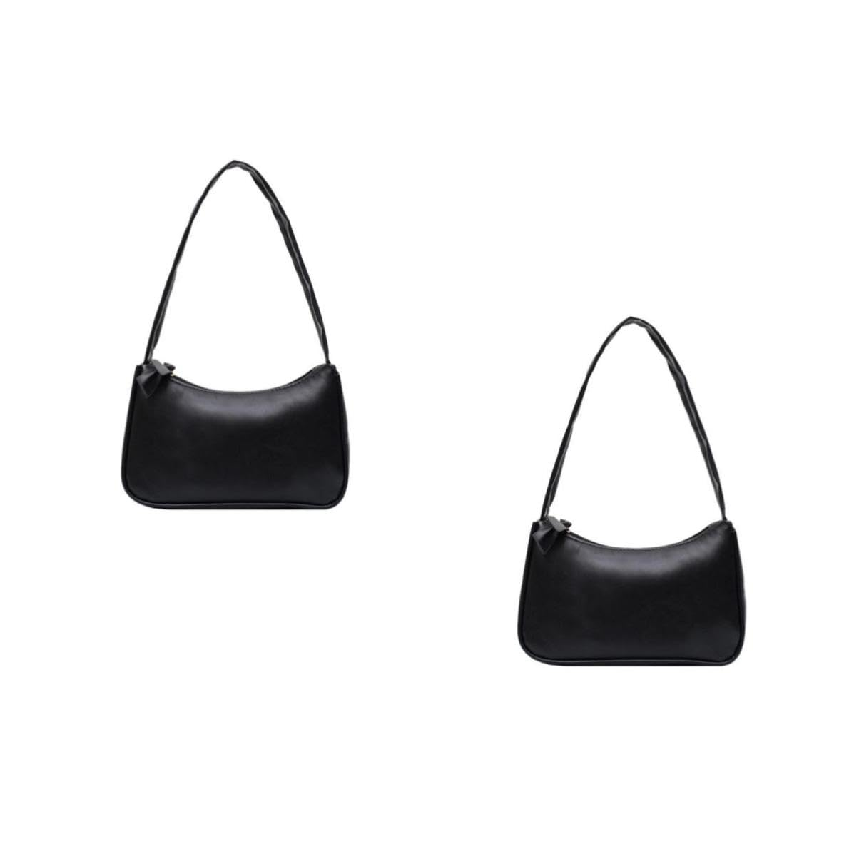 2 Stück Kleine Damen Schultertasche aus PU, Elegante Umhängetasche für | Kompakte Aufbewahrung für Handy und Kleiner Portemonnaie, Sicherer Verschluss, Geeignet für Strandspaziergänge