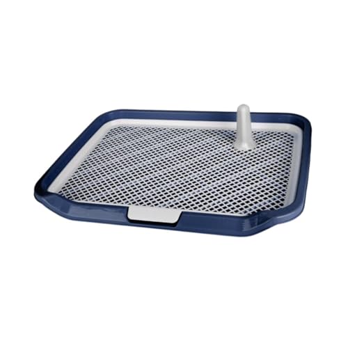 Generic Mesh Grids Dog Toilet, Litter Tray, Low Entry, Open Top Box, Reusable Dog Potty Pad Toilet for Indoor Outdoor, Blue
