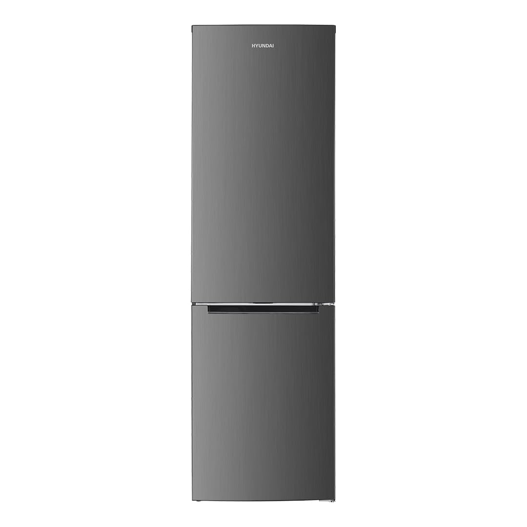 HYUNDAI Frigorífico Combi Inox 2 Puertas. HCB18155NEI01, Capacidad 253 Litros, No Frost, Motor Inverter, 39dB, Puerta Reversible, Apertura Tipo Uñero, Clase Energética E