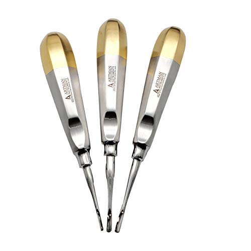 Dental Straight Extraction Elevators Root Tip Elevator Gouge Elevator 3Mm 4Mm 5Mm Set Of 3 #TOP9