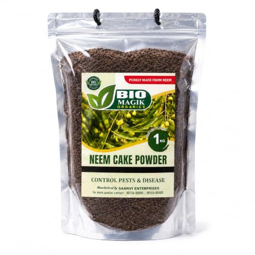 Biomagik Neem Cake Powder/Neem Khali -1kg - Extracted Through Col...