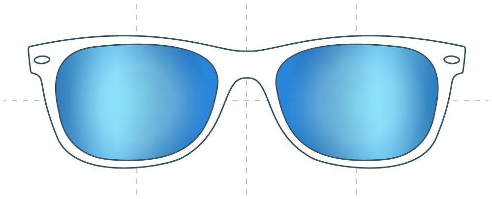 Sunglass Fix Replacement Sunglass Lenses Compatible for Burberry B 4160 58mm (Non-Polarized SFx Edge Light-Blue Mirror Black Pair)