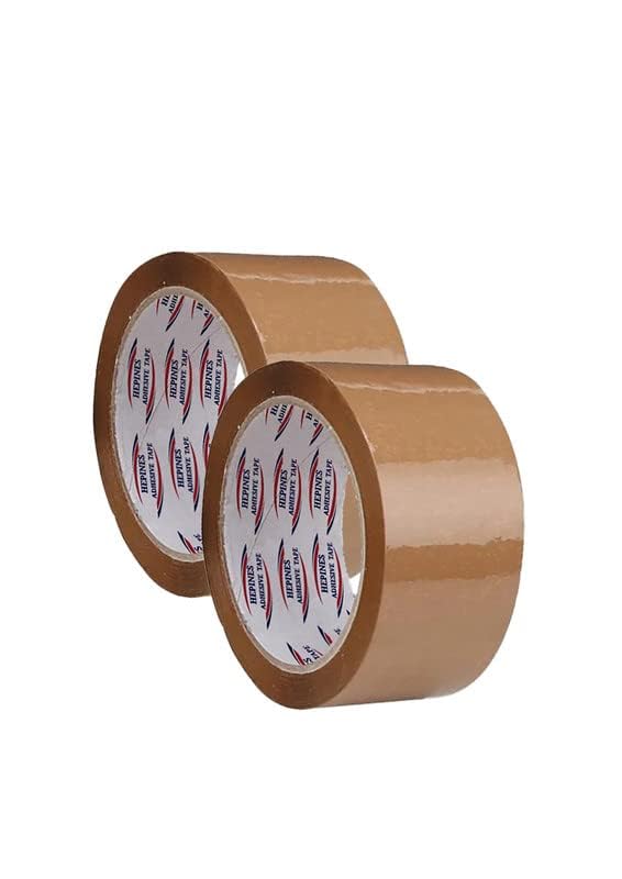 Image of Brown Tape 2 Inch Multipurpose For Home And Office Use, Decorating And Diy Industrial Packaging Tape Box Packing 65 Meter Pack of 2
