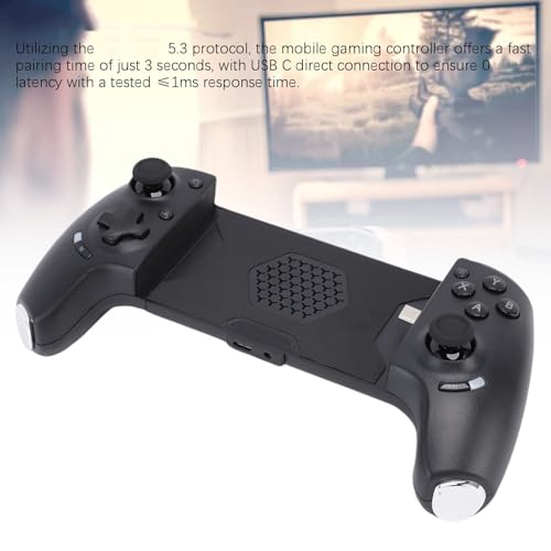 Yanmis Kontroler Gier Mobilnych, 5.3 Bezprzewodowe USB C PRZEWODNE HALL GAMEPAD Z I ONE MAPPING KLUCZOWY, dla Systemu IOS