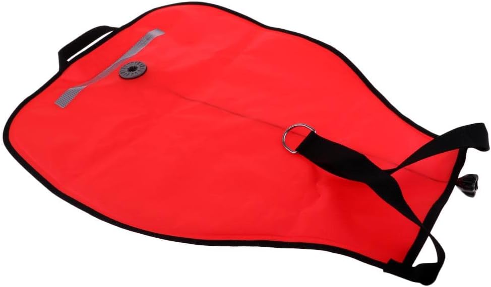 50lbs Capacity Open Bottom Diving Gear with Release Valve, Red